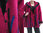 Lässige Kapuzen Jacke, gekochte Wolle in pink 44-48/50