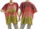 Leichte oversized Tunika / Shirt in berry pink grün 44-48