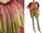 Leichte oversized Tunika / Shirt in berry pink grün 44-48