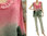 Leichte A-Form Tunika mit Rüschen in grau pink 38-42