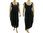 Zauberhaftes Ballon Kleid mit Trägern, Baumwolle in schwarz 46-48