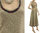 Ärmelloses Kleid mit Fransen und Seidenband, Leinen in natur 36-40