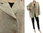 Lässige Leinen Jacke Blazer mit großen Taschen, in natur 46-48