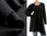 Edle Herbst Winter Tunika Pullover Merinowolle in schwarz 46-50