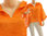Lagenlook Sommer Tunika mit Kapuze Leinen Gaze in orange 38-48