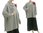 Oversized Lagenlook Pullover Cilia V-Ausschnitt, Merino in stein 40-52