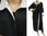 Lagenlook langer Leinen Mantel in schwarz weiß 40-44