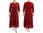 Edles maxi Abendkleid aus Seide in rot oder schwarz 46-50
