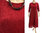 Edles maxi Abendkleid aus Seide in rot oder schwarz 46-50