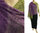 Lagenlook Leinen Strick Schal Cape lila grün 36-50