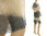 Leinen Strick Kleid Tunika handgefärbt, grau weiß 36-48