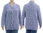 Handgestrickter Pullover Agate mit Zopf in blau 38-48