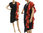 Partykleid Coctailkleid Leinen Kleid mit Volant schwarz hummer 38-42