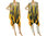 Lose Lagenlook Kleid Tunika Streifen, in grau gelb 46-52
