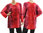 Handbemalte Tunika Shirt, Baumolle in koralle aubergine 38-44/46