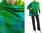 Kuschel Strick Schal Stola Cape Überwurf, Wolle in grün blau 36-50