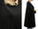 Edle Herbst Winter Tunika Pullover Merinowolle in schwarz 46-50