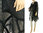Boho Leinen Jacke Mantel mit Kragen und Taschen, in schwarz 38-50