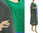 Lagenlook weites Leinen Sommerkleid in grau blau grün 46-52