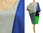 Lagenlook weites Leinen Sommerkleid in grau blau schwarz grün 46-52