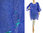Lagenlook Sommer Tunika Strandkleid mit Pailletten, Leinen in kobalt blau 38-50