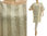 Knielanges Leinenkleid mit Tasche, Streifen natur ecru 36-48