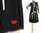 Lagenlook warmes Träger Kleid Wolle schwarz grau ecru 36-40
