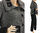 Lagenlook Jacke mit Kragen, gekochte Wolle grau schwarz 42-46